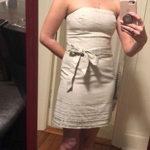 Tan/sparkle party/formal dress